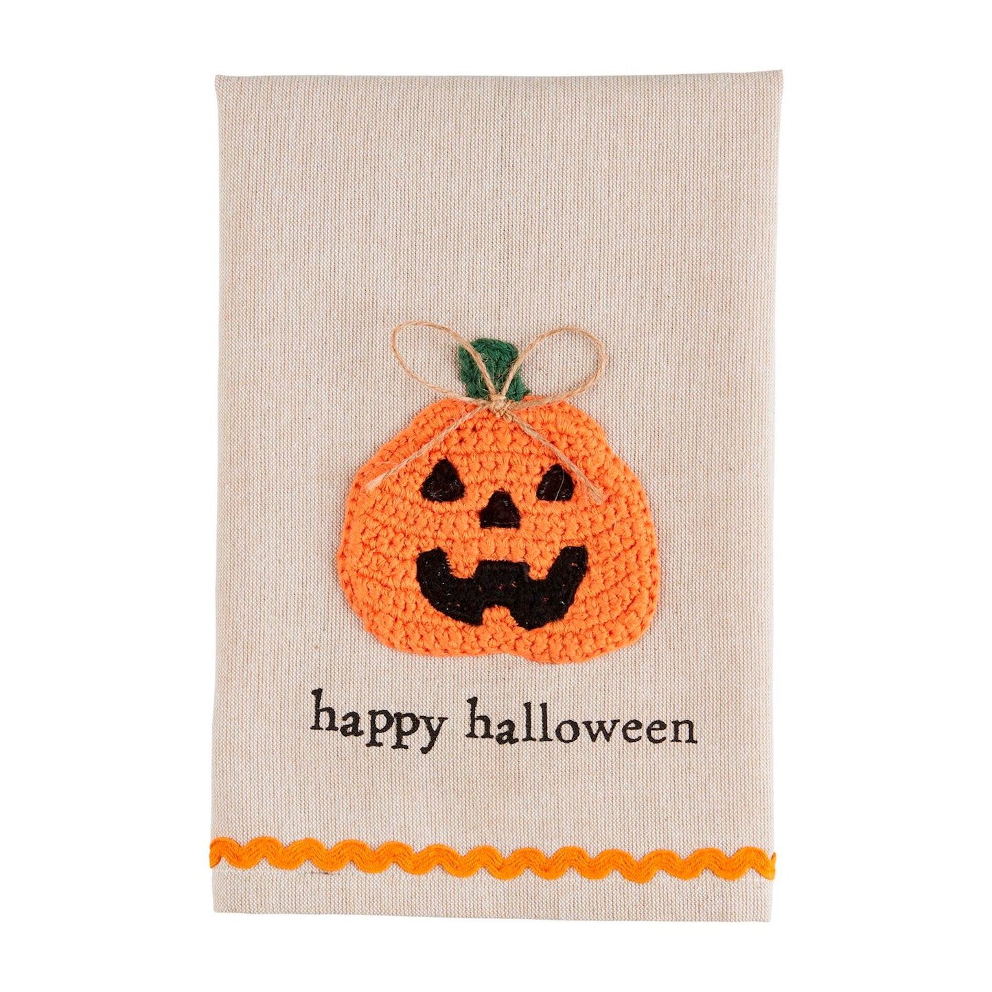 Mud Pie Crochet Halloween Tea Towel