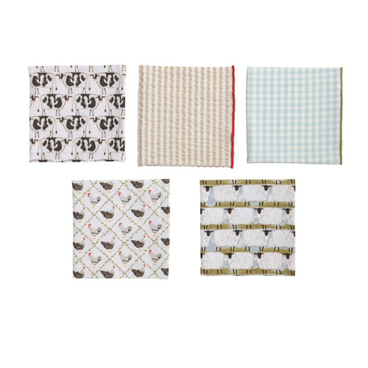 Mud Pie Cotton Farmhouse Towels