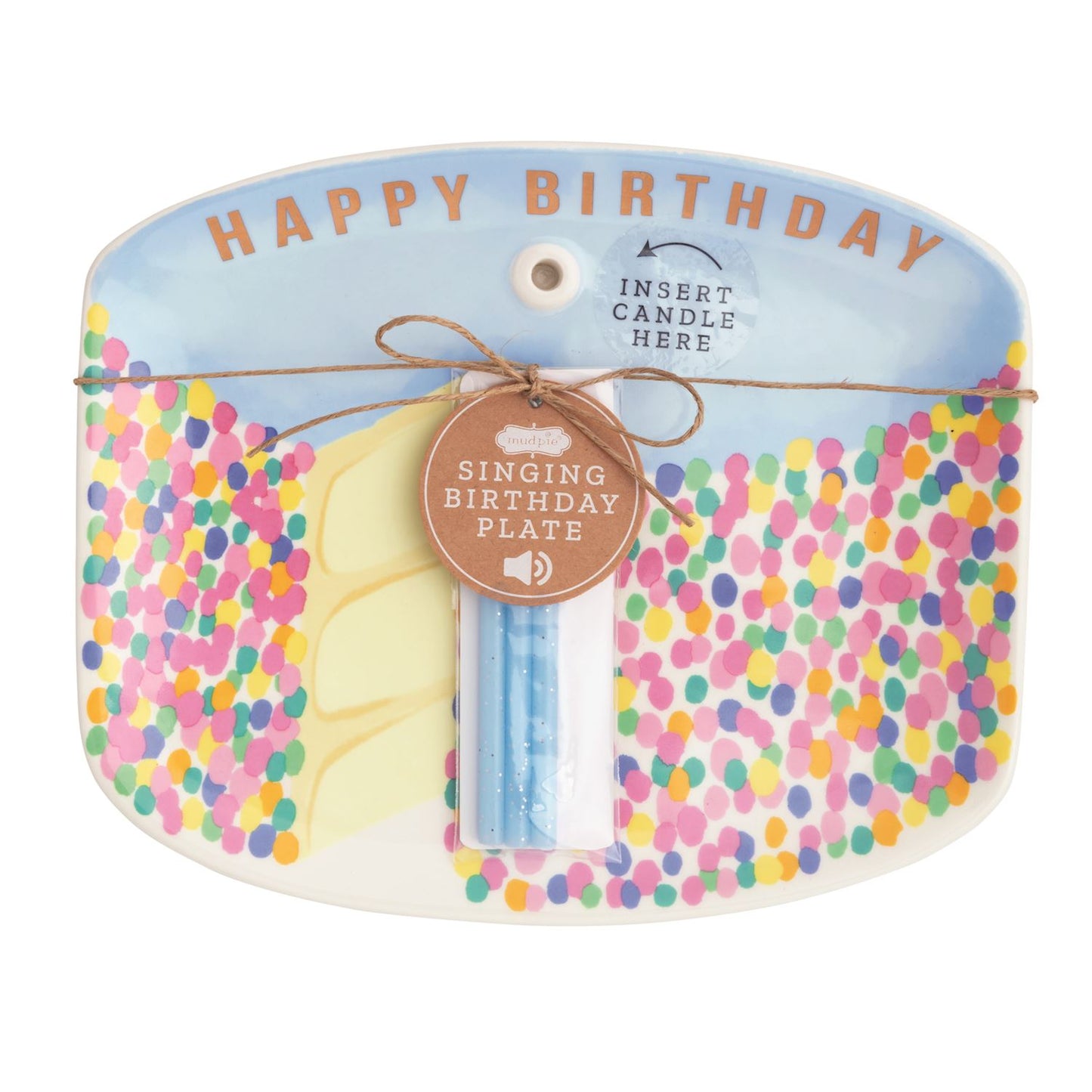 Mud Pie Singing Candle Holder Plate