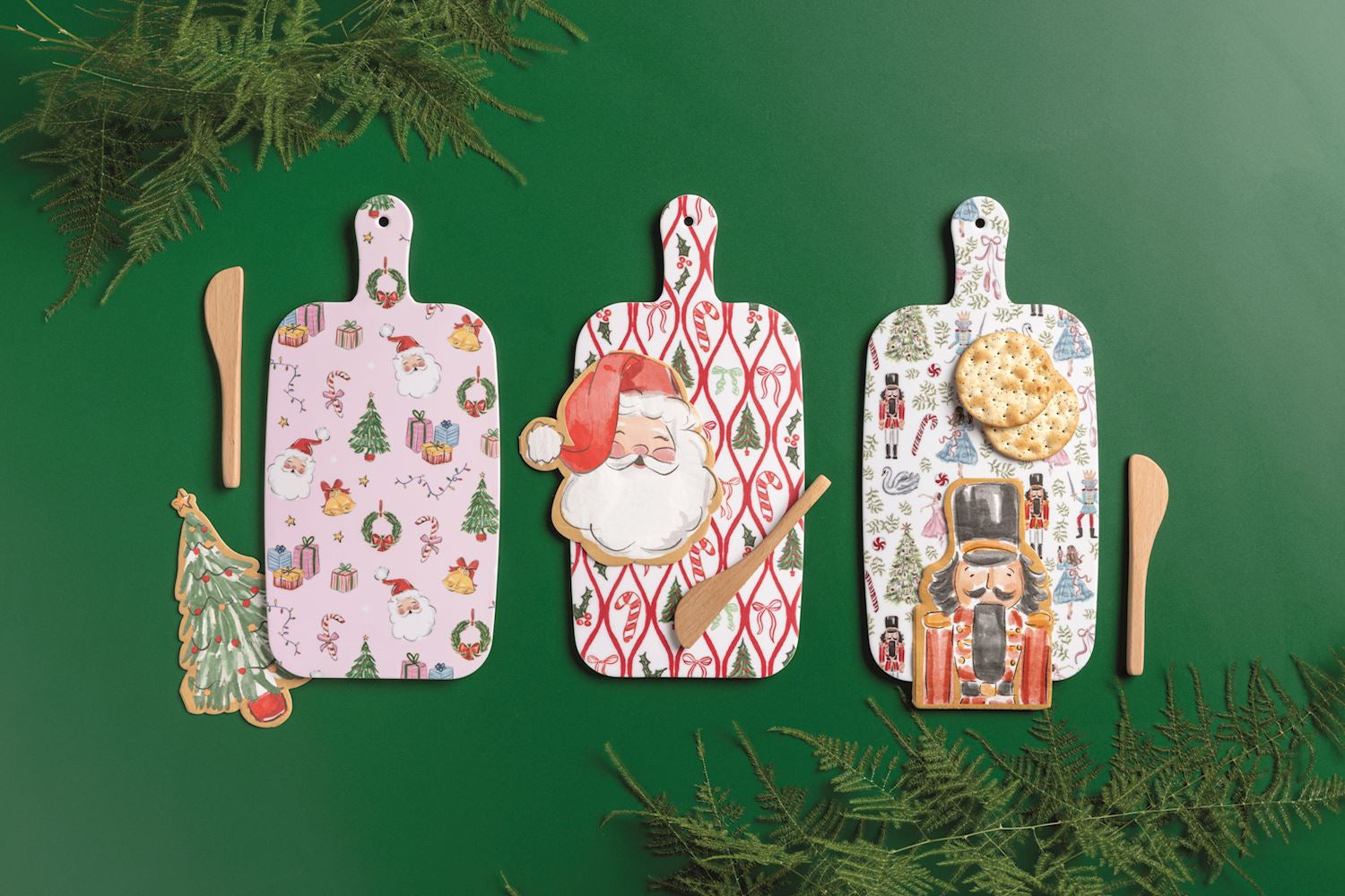 Mud Pie Christmas Melamine Board Set