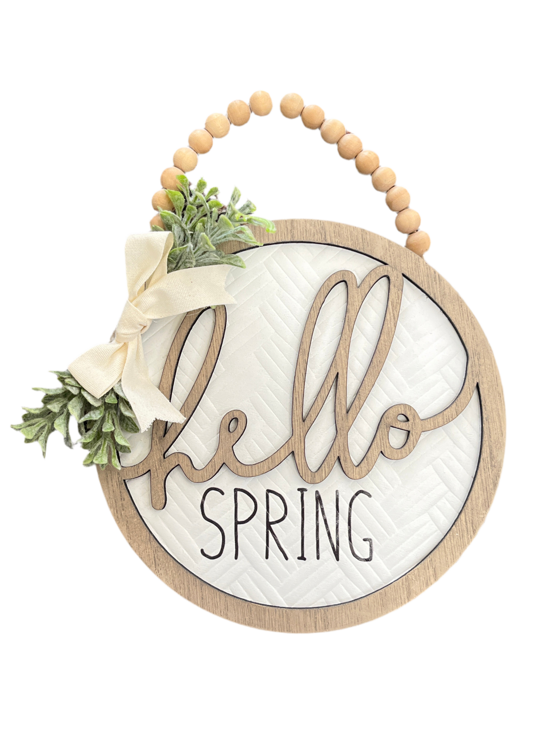 Small Wooden Wall Decor With Greenery