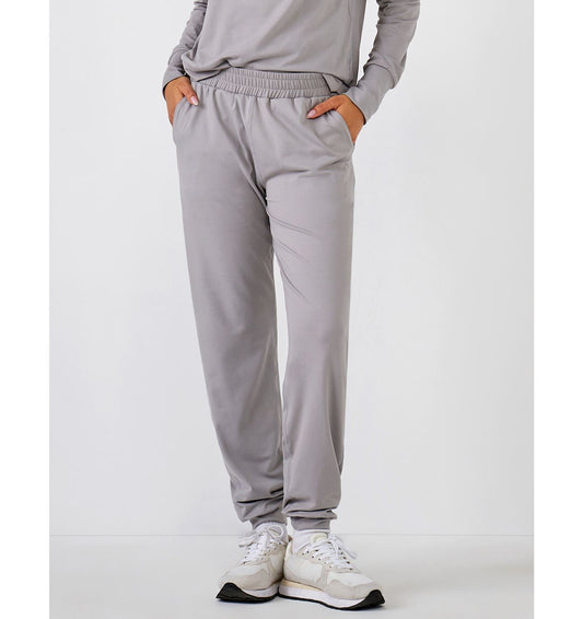 Charlie Paige Pocket Jogger Pant, Light Grey Melange