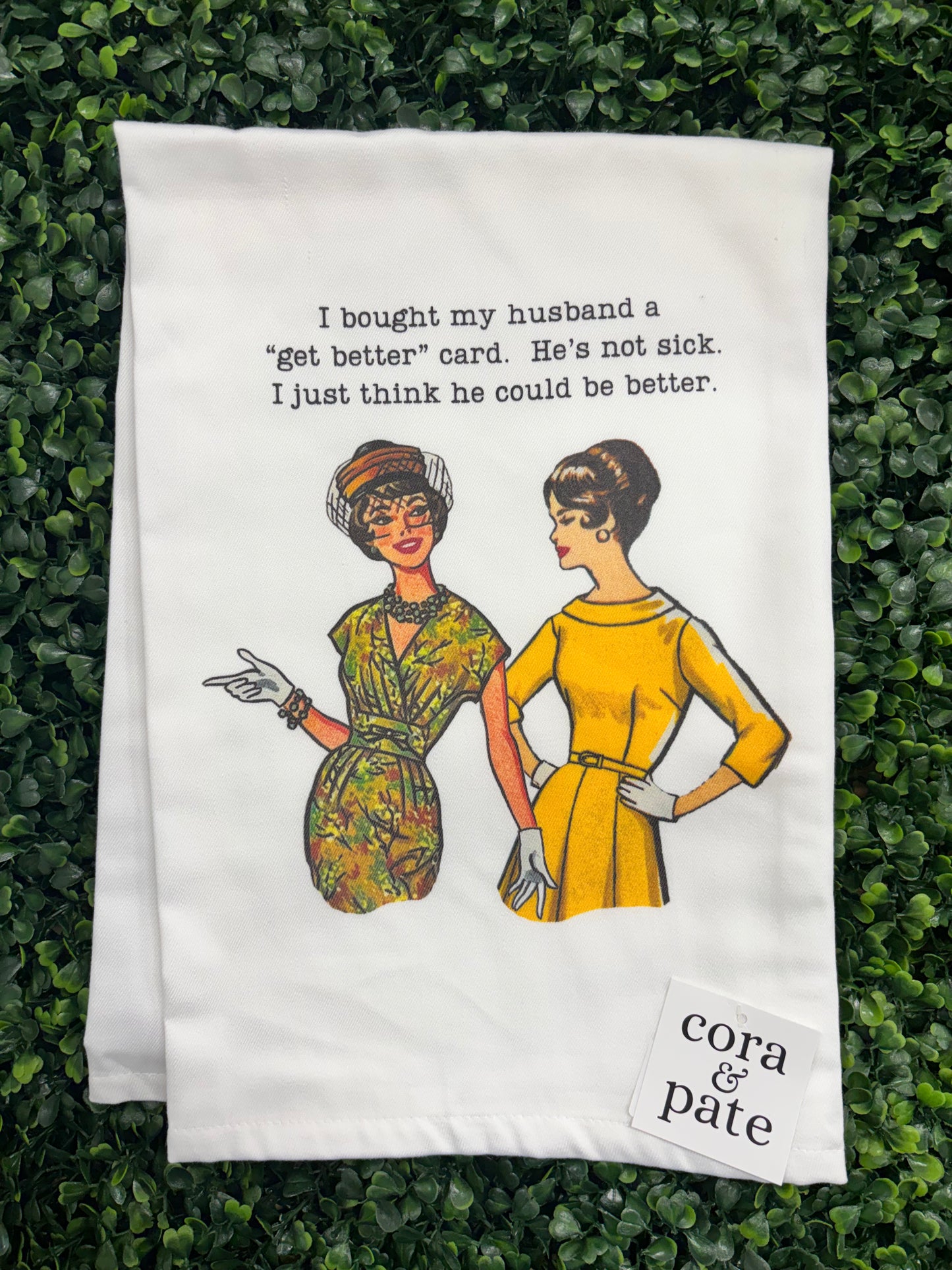 I Bought My Husband.. Tea Towel