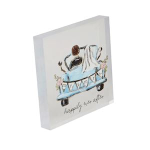 Mudpie Acrylic Wedding Plaque