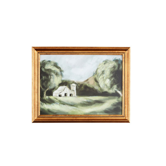 Mud Pie Barn Landscape Framed Art