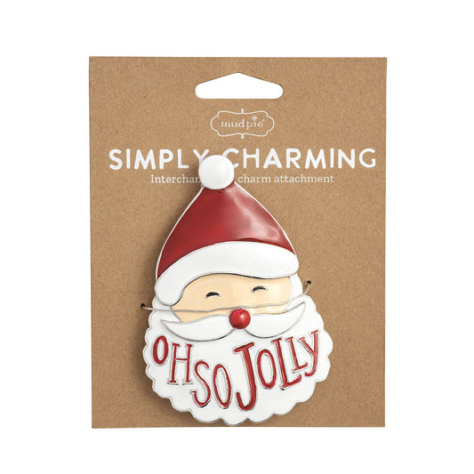 Mud Pie Santa Simply Charming Charm