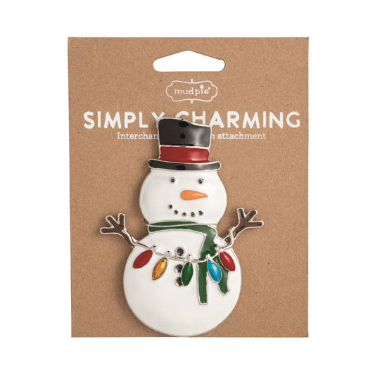 Mud Pie Snowman Simply Charming Charm