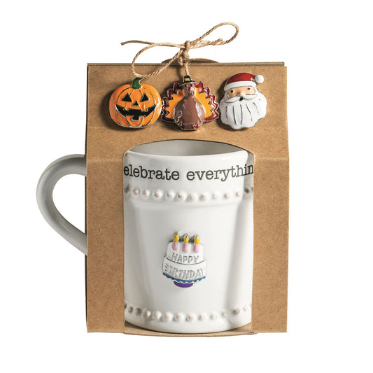 Mud Pie Simply Charming Holiday Mug Set