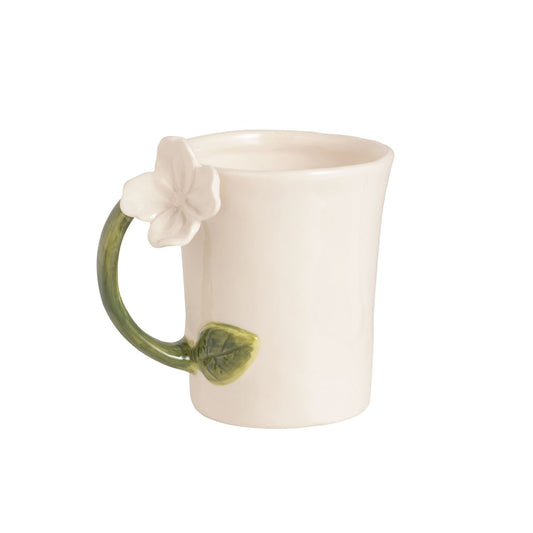 Mud Pie Flower Handle Mugs