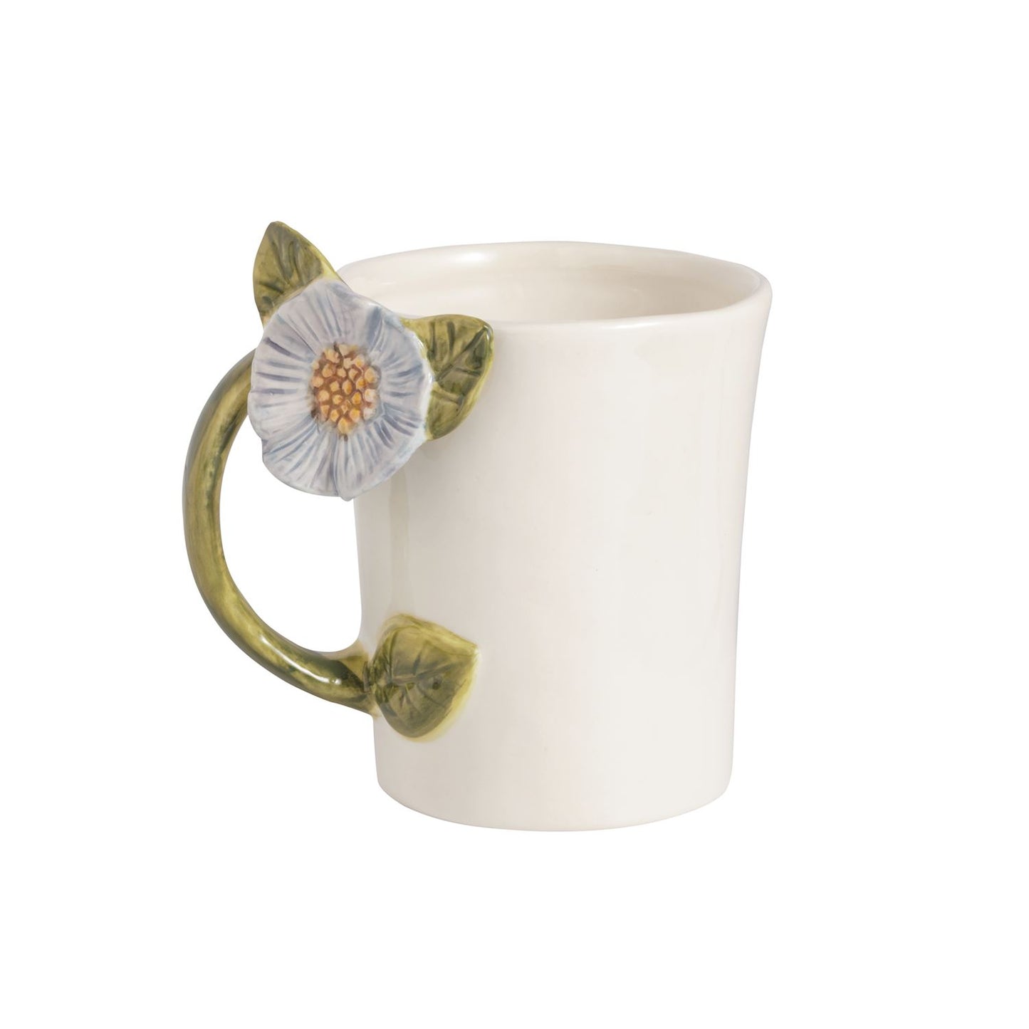 Mud Pie Flower Handle Mugs