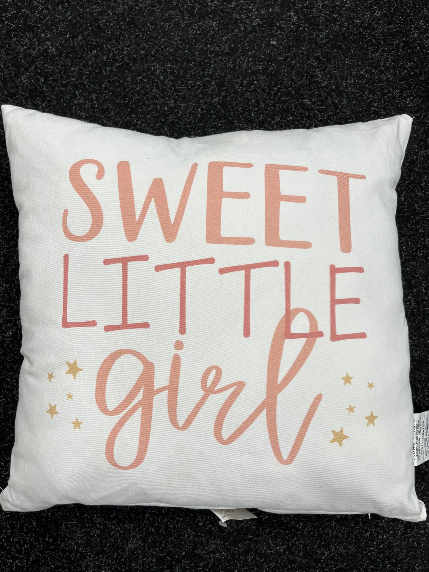 Sweet Little Girl Square Pillow