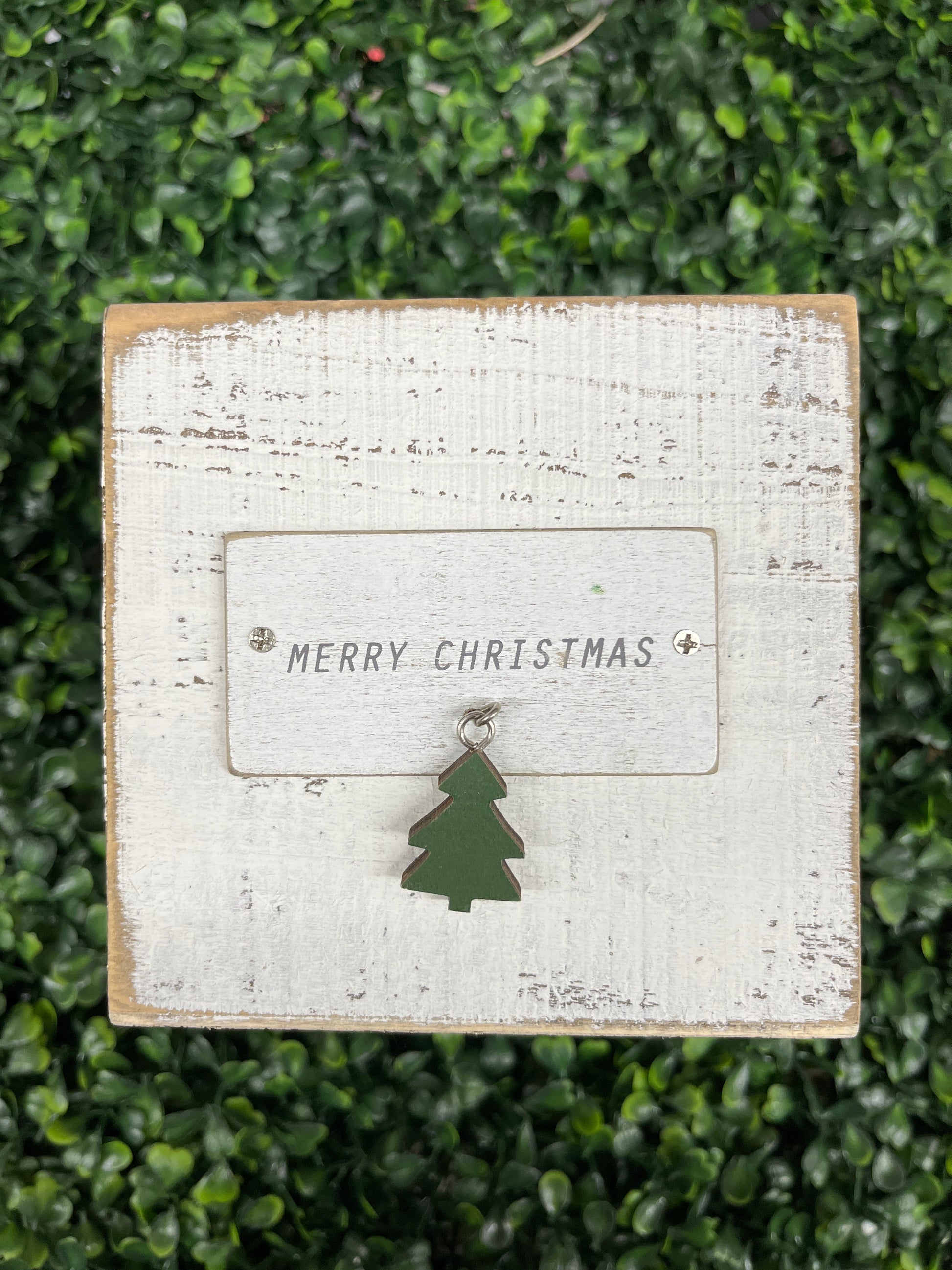 Small Wooden Crate With Dangle