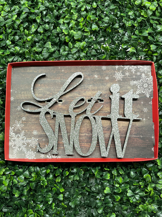 Let It Snow Wall Decor