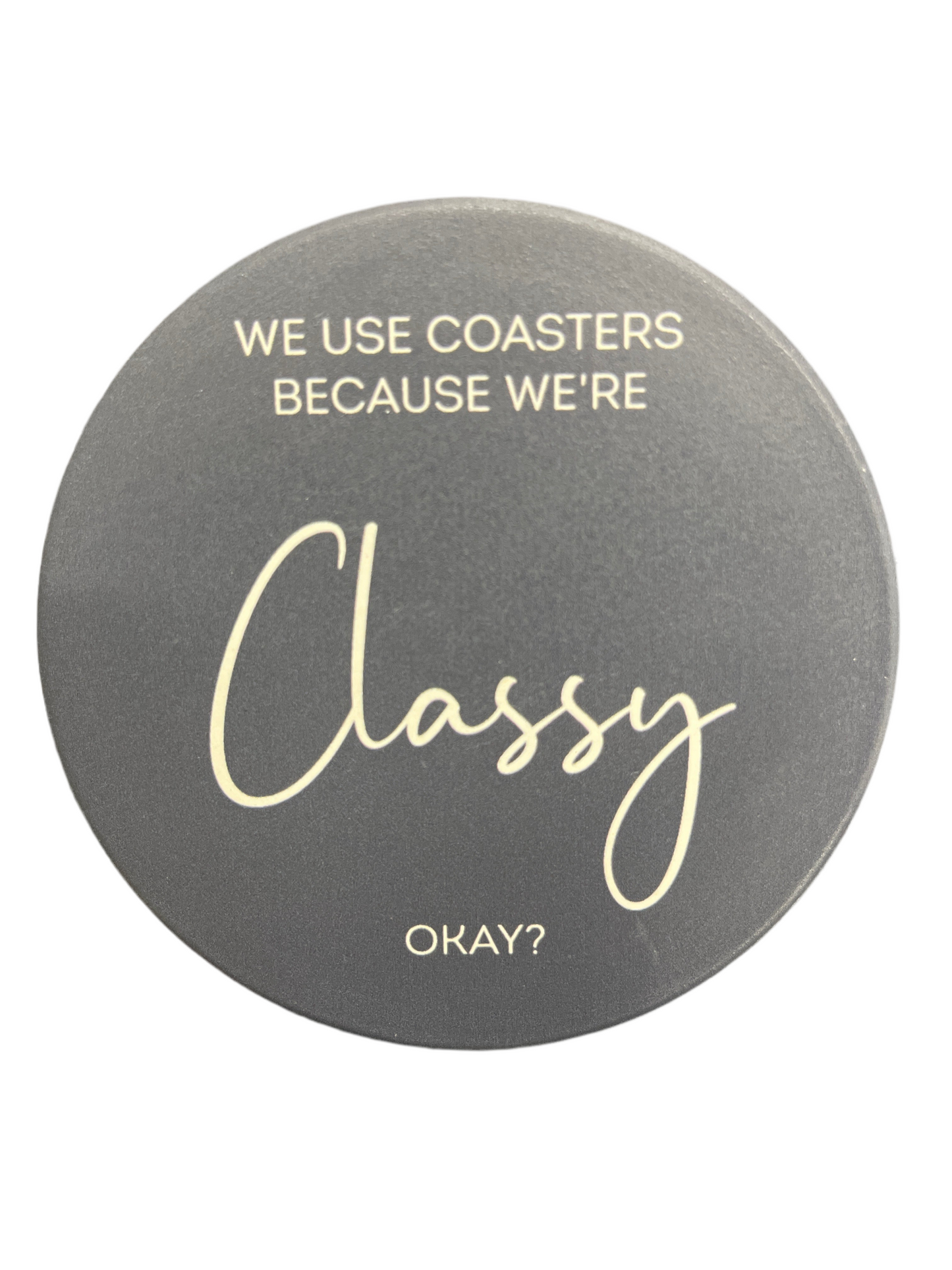 Words To Live By Ceramic Coaster W/cork Back