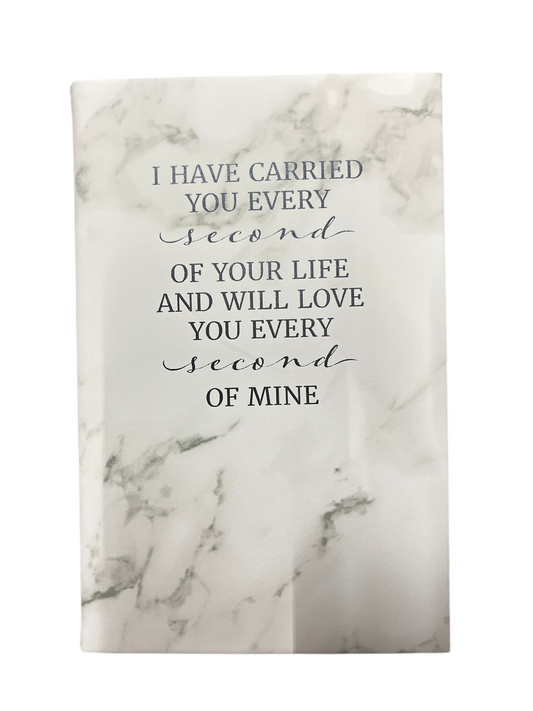 White Marbled Bereavement Journal