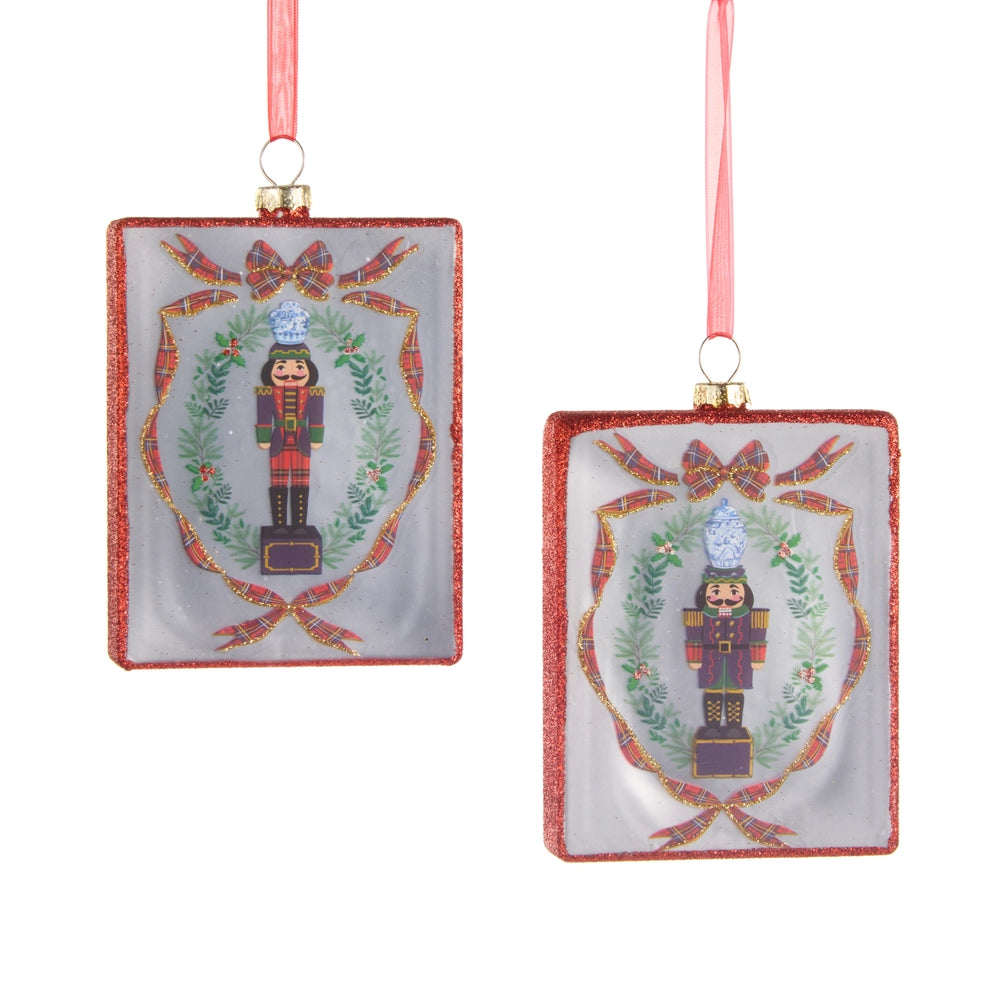 4.5" Noble Nutcracker Rectangle Ornament