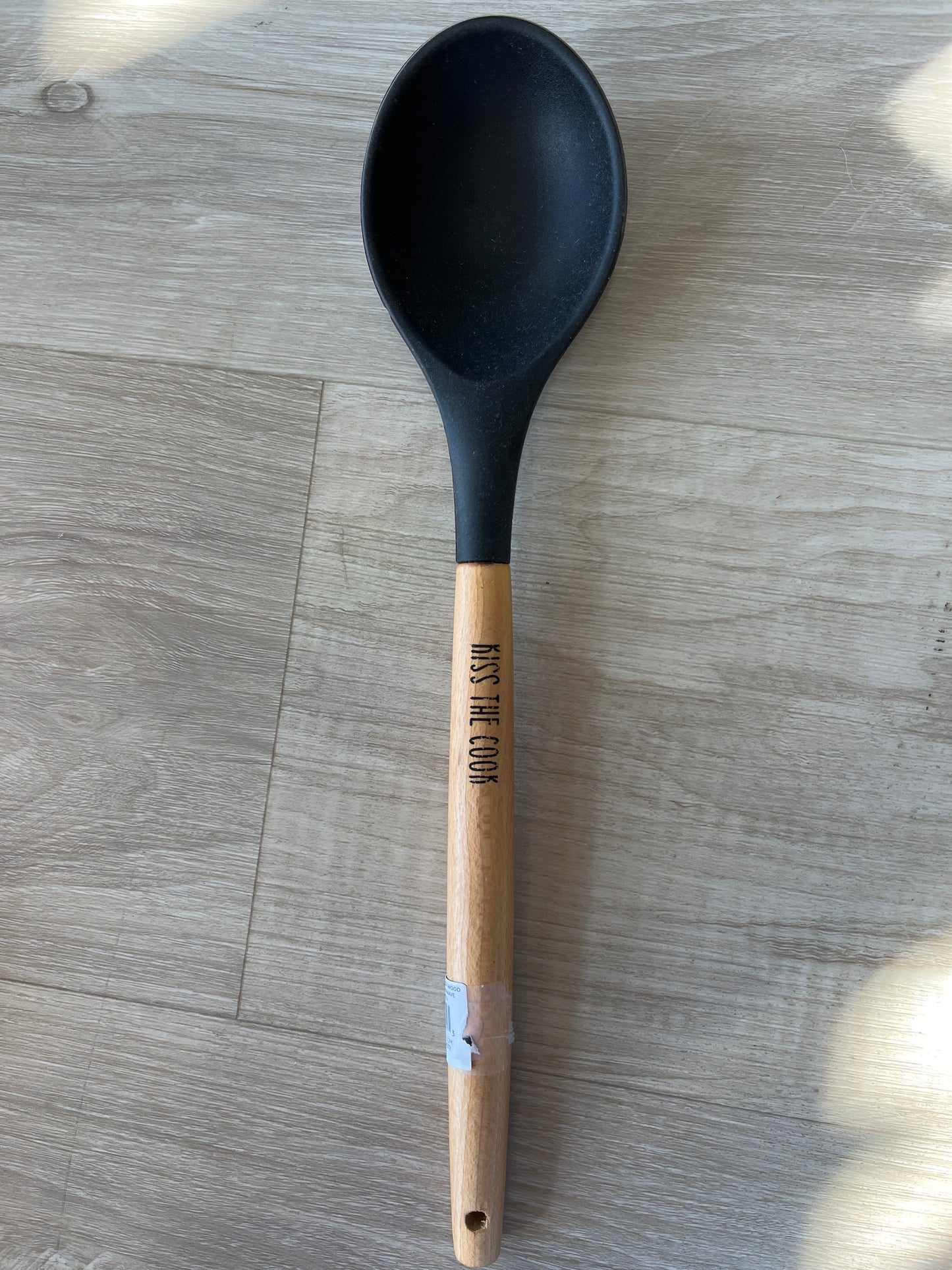 Wooden Handle Black Silicone Kitchen Utensils