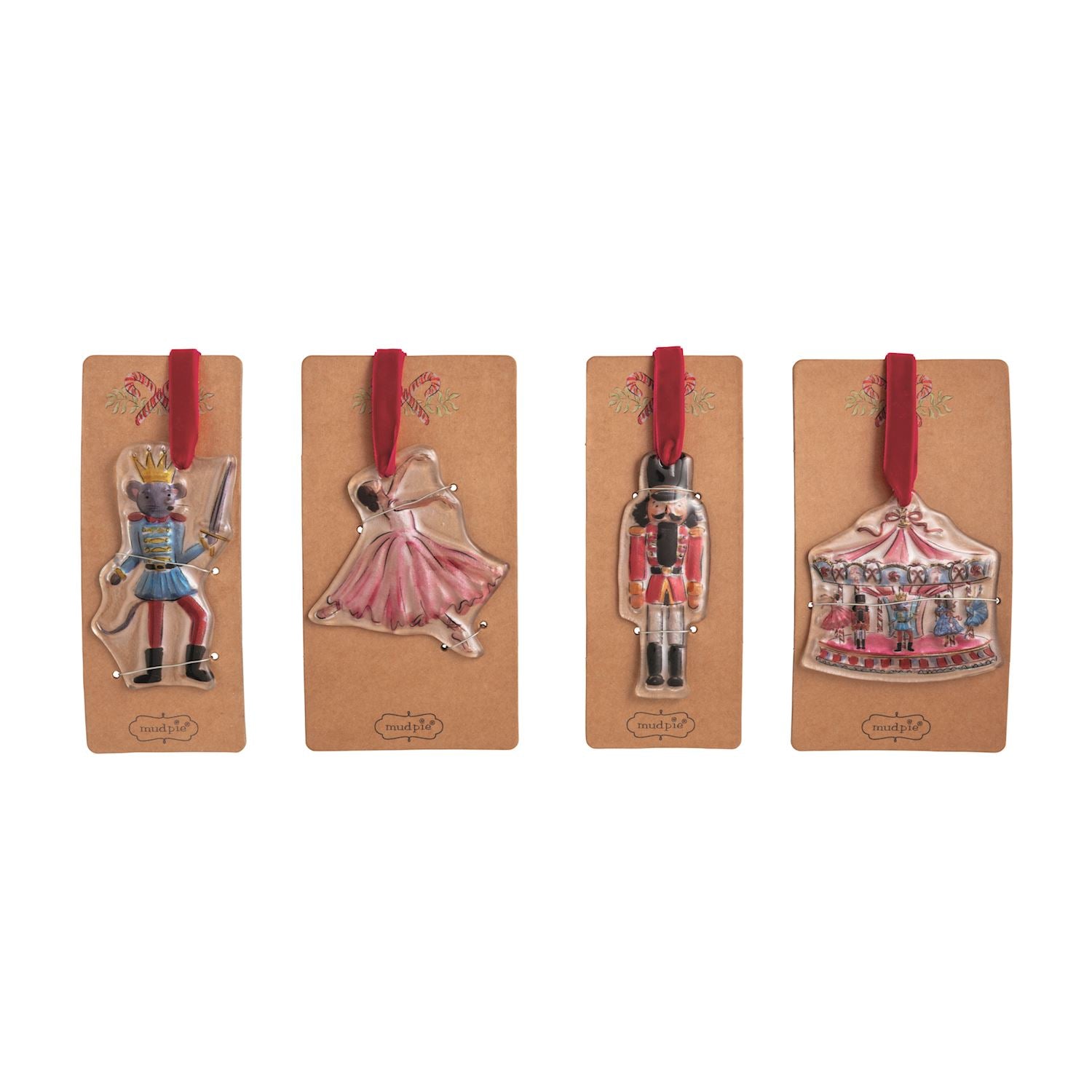 Mud Pie Fused Glass Ornaments