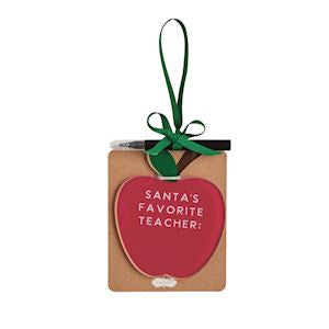 Mud Pie Apple Personalize Me Ornament Set