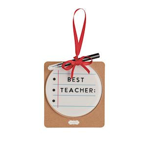 Mud Pie Notebook Personalize Me Ornament Set