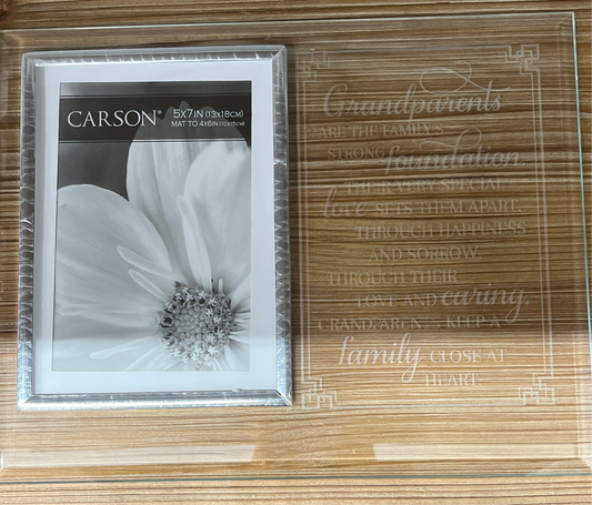 Grandparents Glass Frame