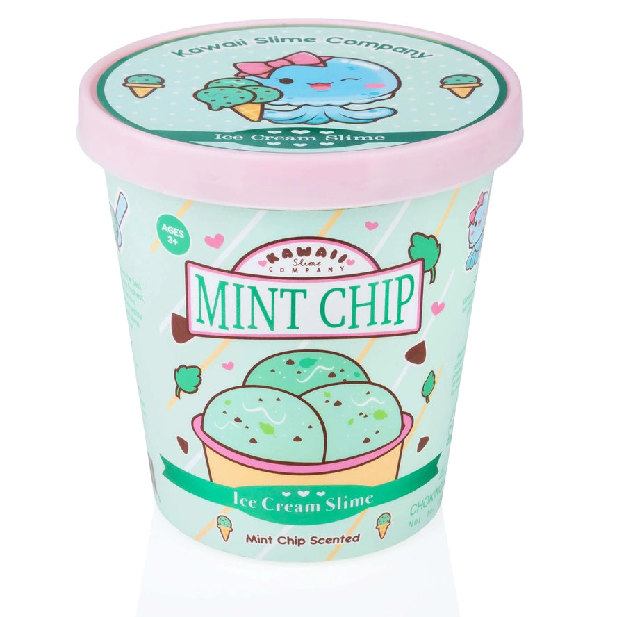 Mint Chip Scented Ice Cream Pint Kawaii Slime