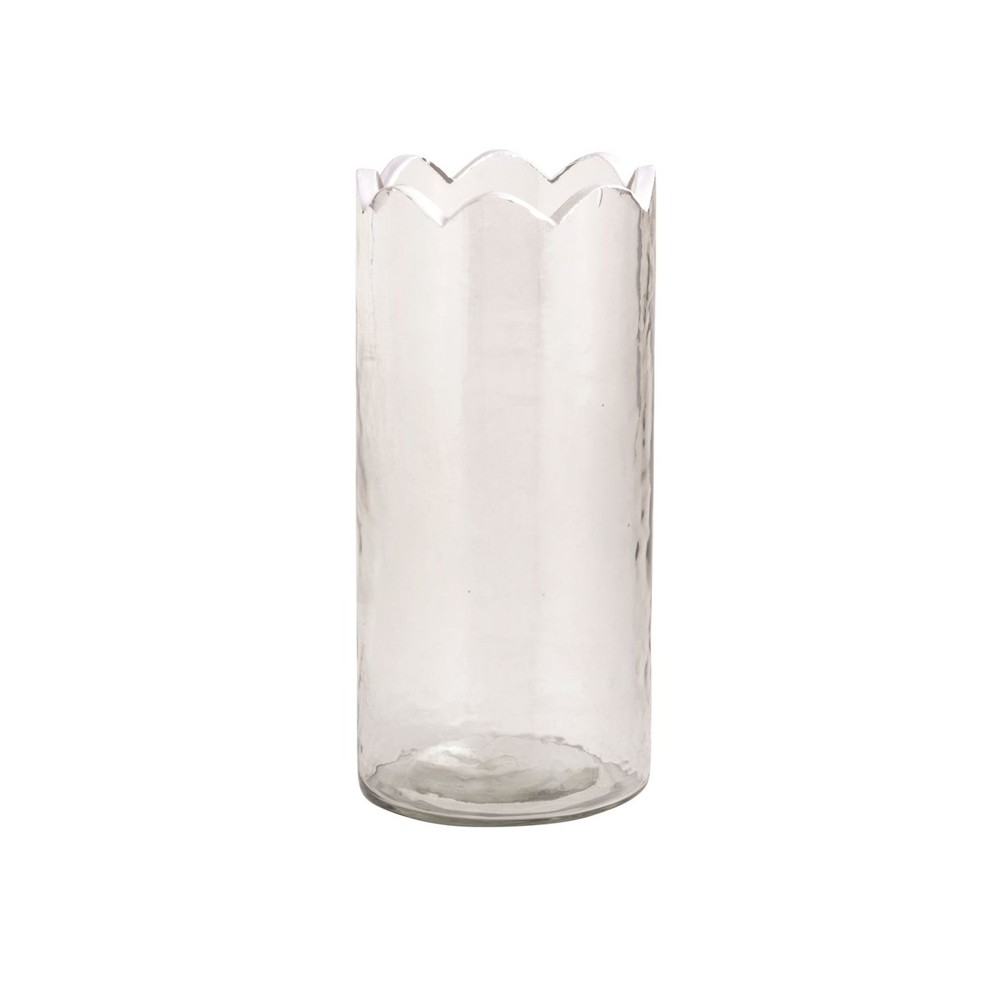 Mud Pie Scalloped Glass Bud Vases