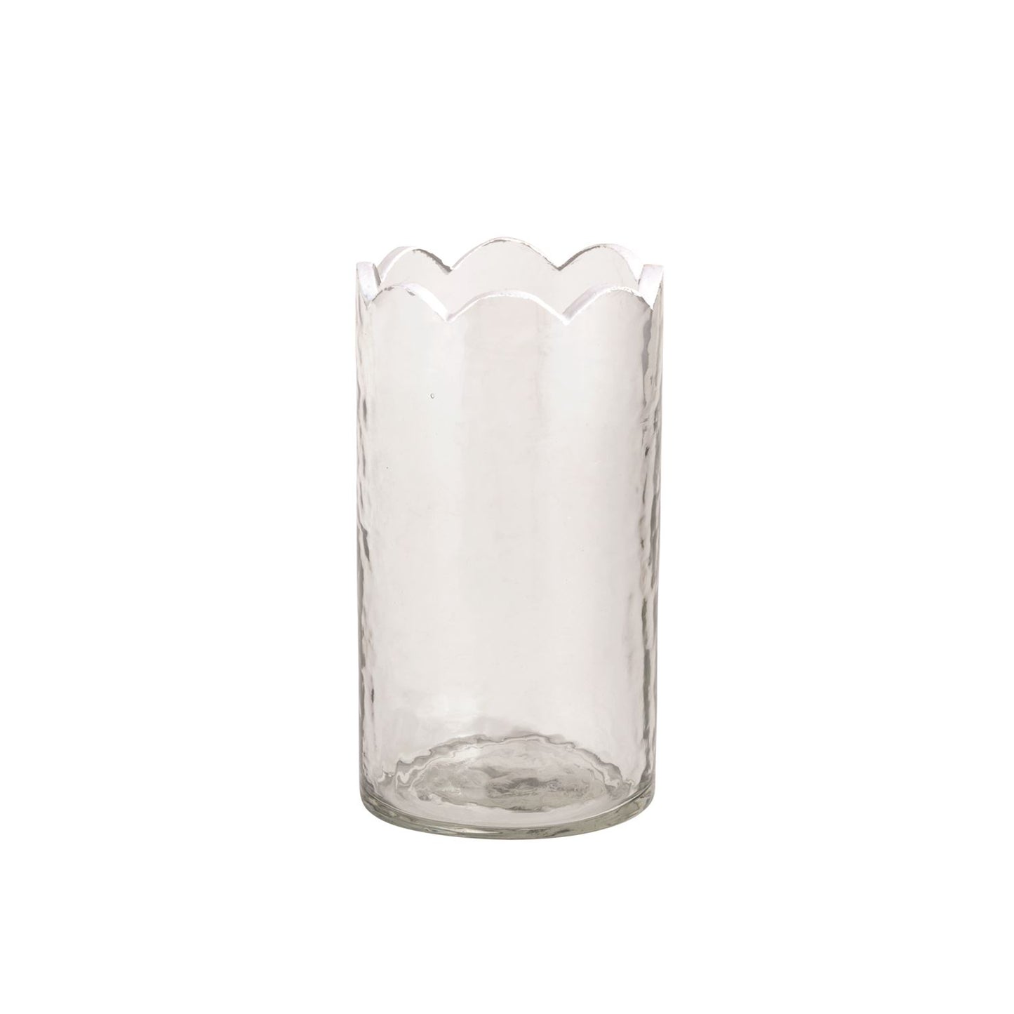 Mud Pie Scalloped Glass Bud Vases