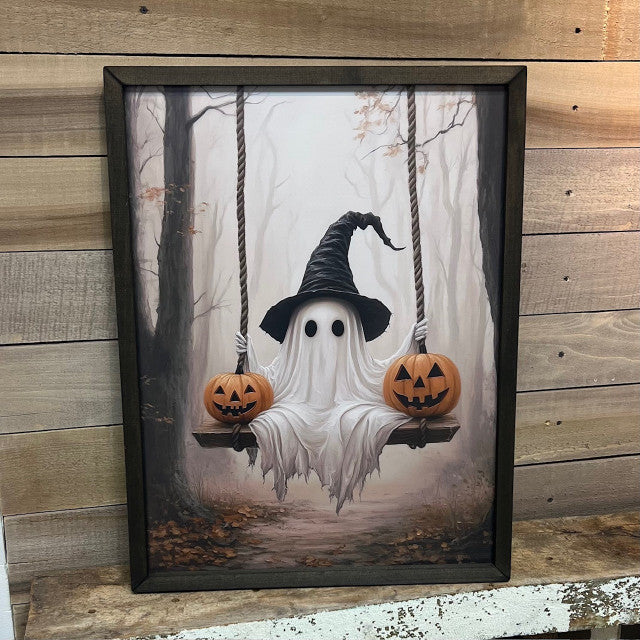 Ghost Pumpkin Swing Box Frame