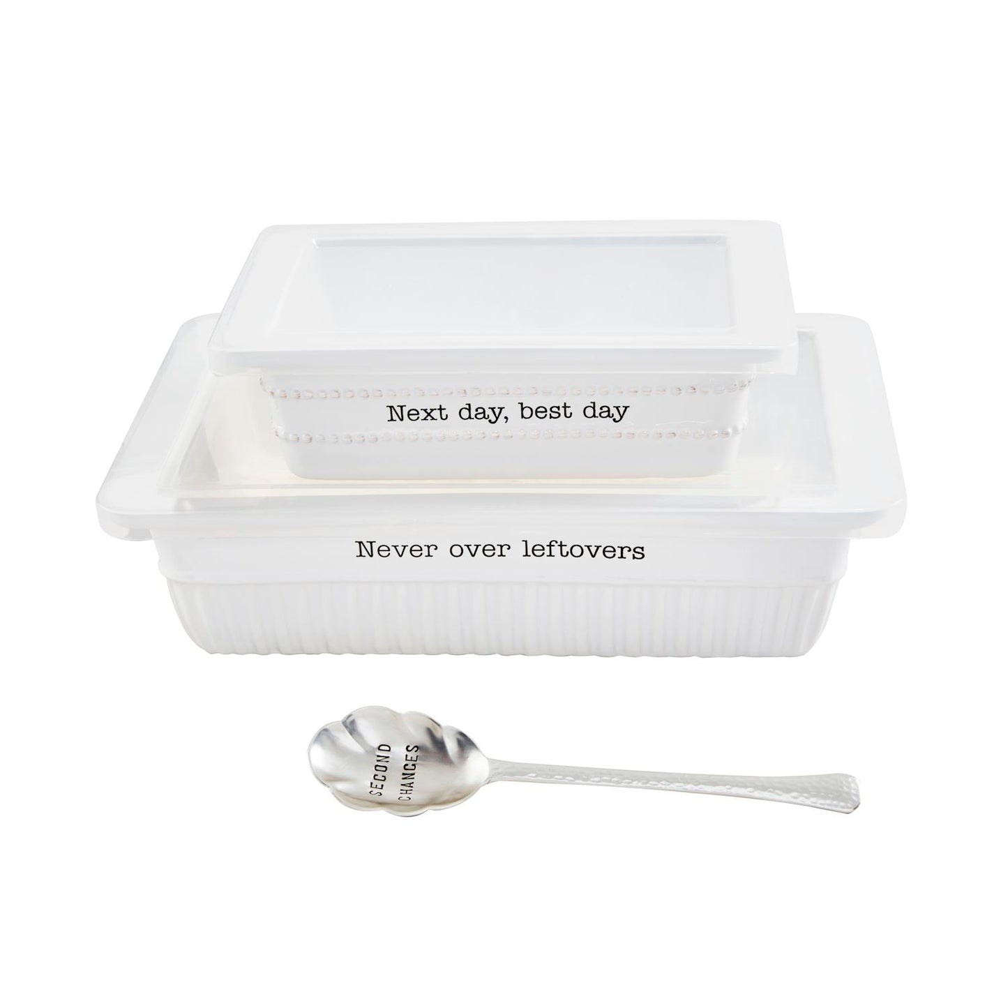 Mud Pie Leftovers Dish & Lid Set