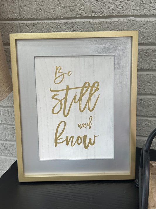 Gold & Silver Framed Faith Art