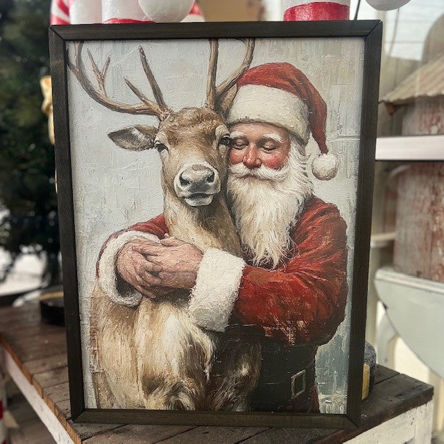 Santa's Best Friend Box Frame