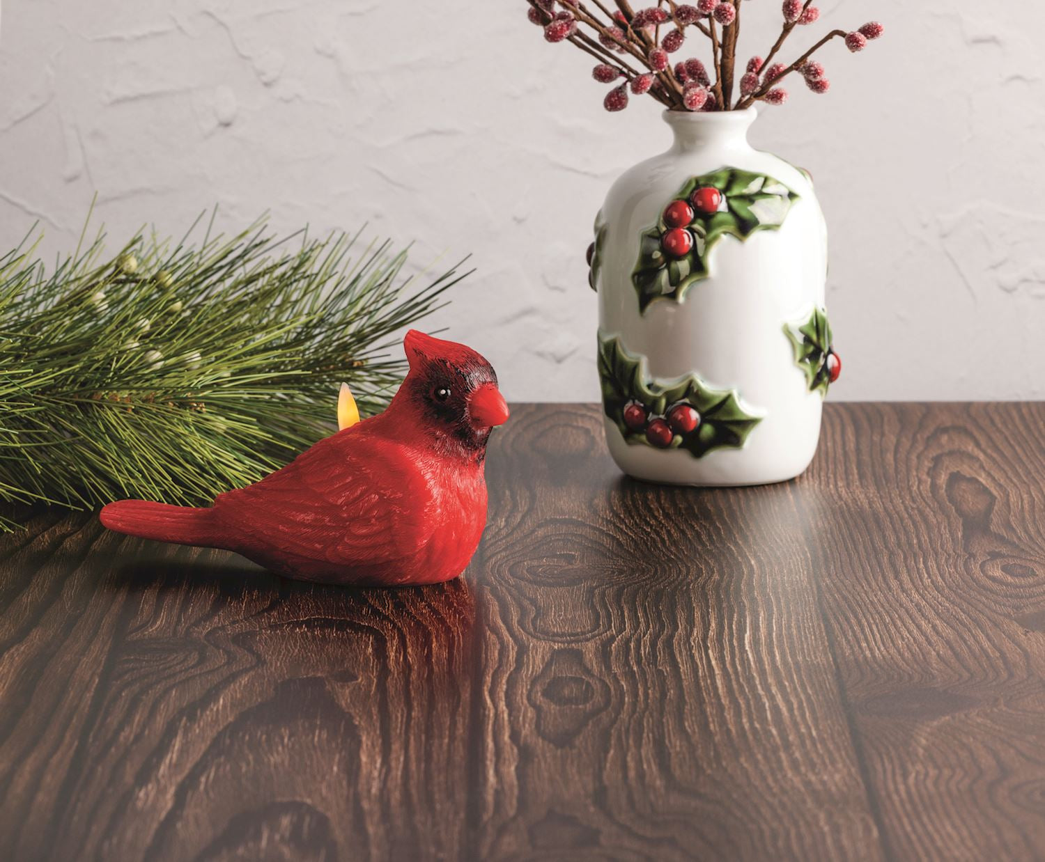 Cardinal Flameless Candle