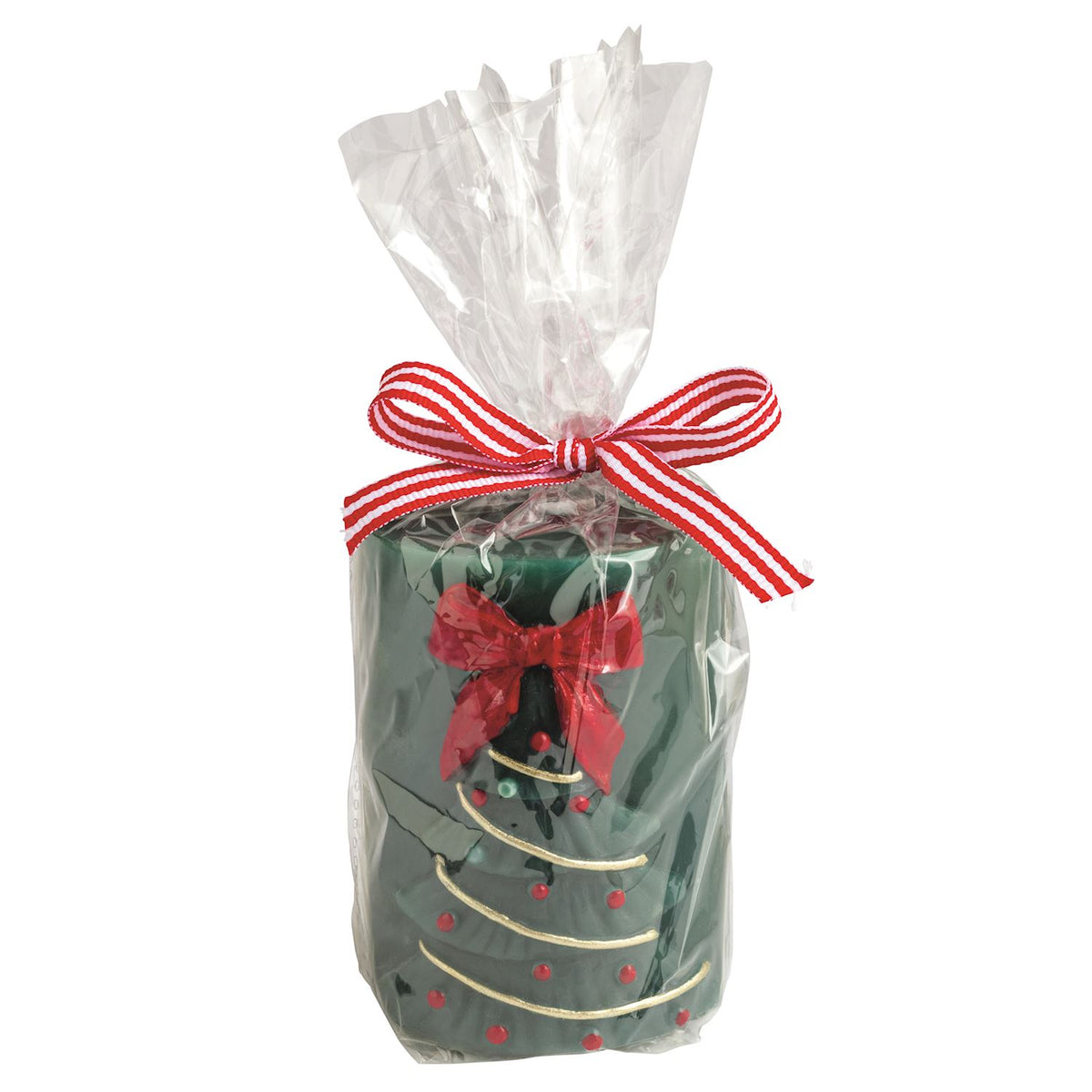 Mud Pie Tree Whimsy Christmas Pillar Candle