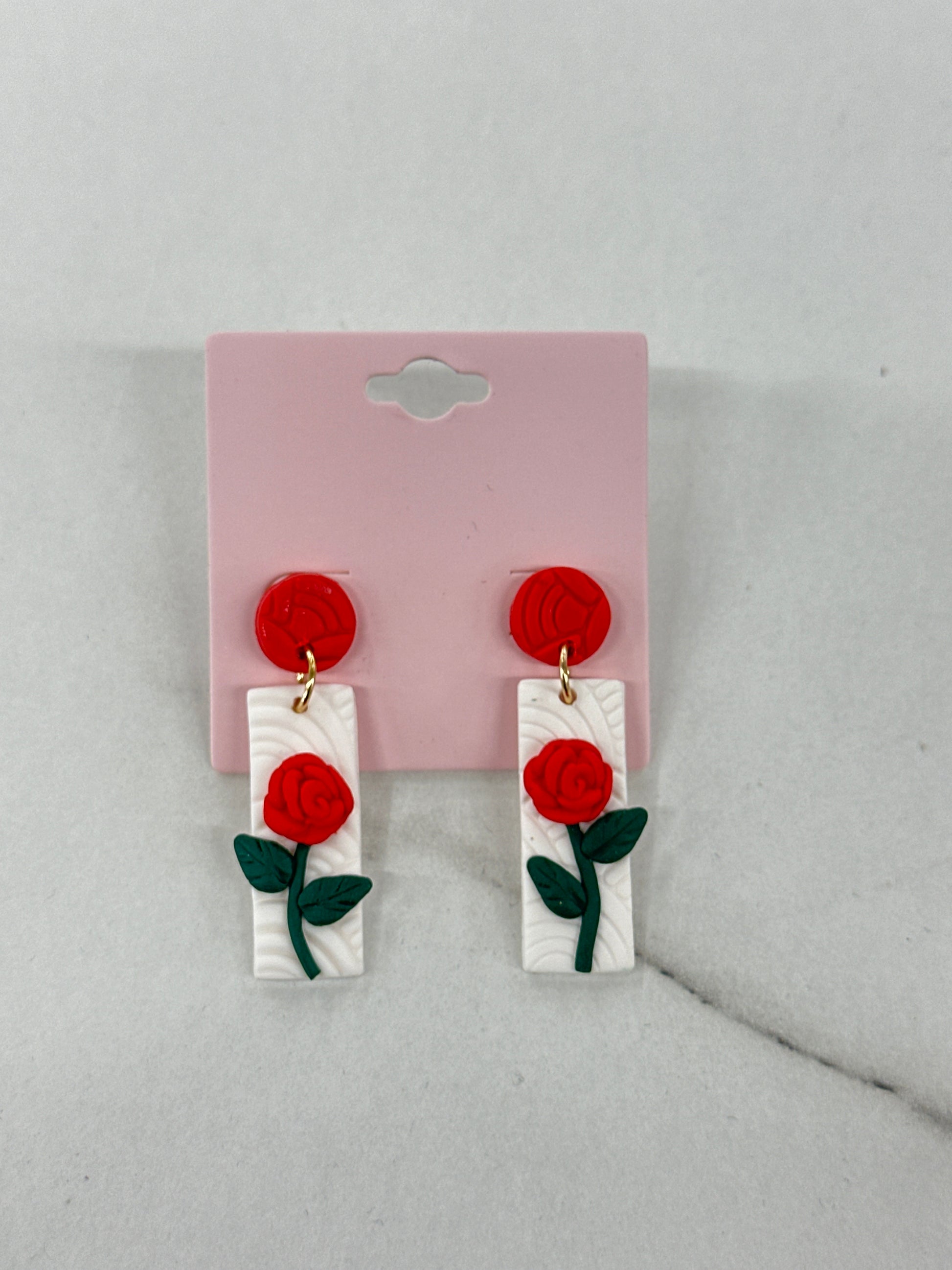 Valentine Rose- Textured Rectangle