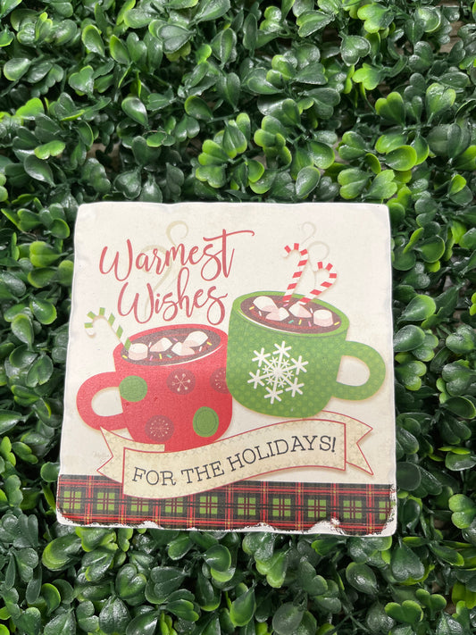 Warmest Wishes Stone Coaster
