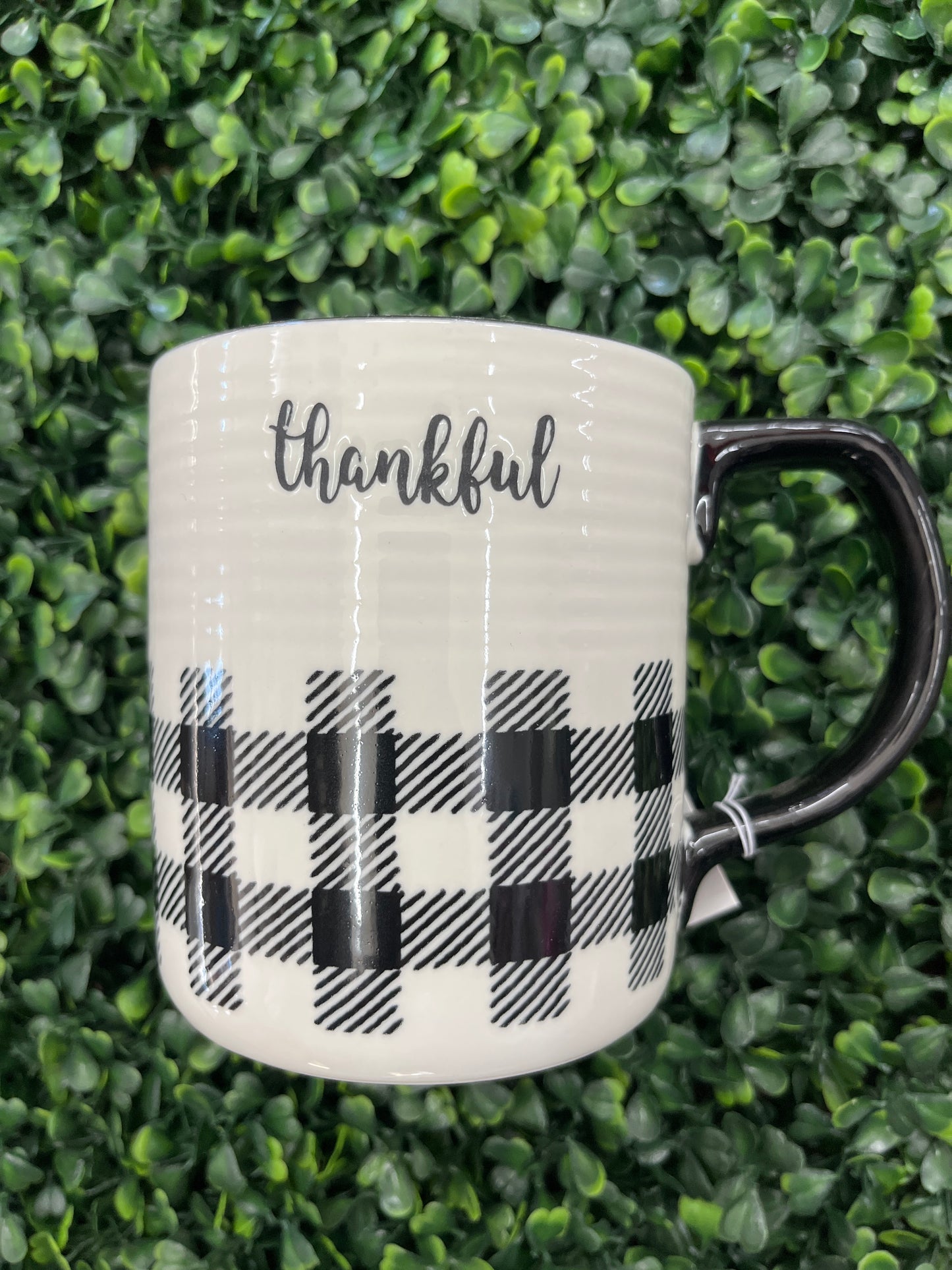 Ceramic Buffalo Plaid Coffee Mug