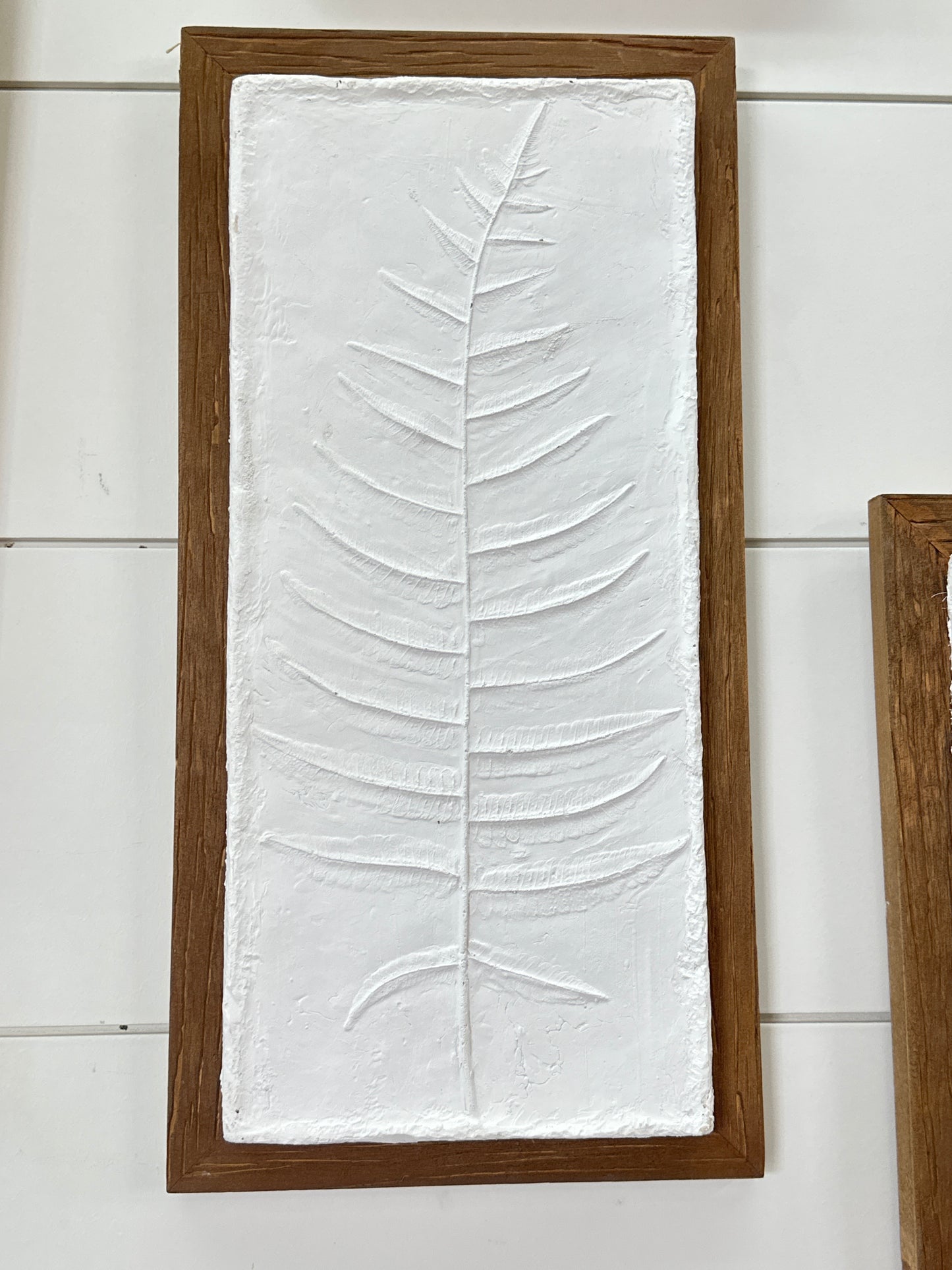 Wood Frame Resin Floral Design Wall Art