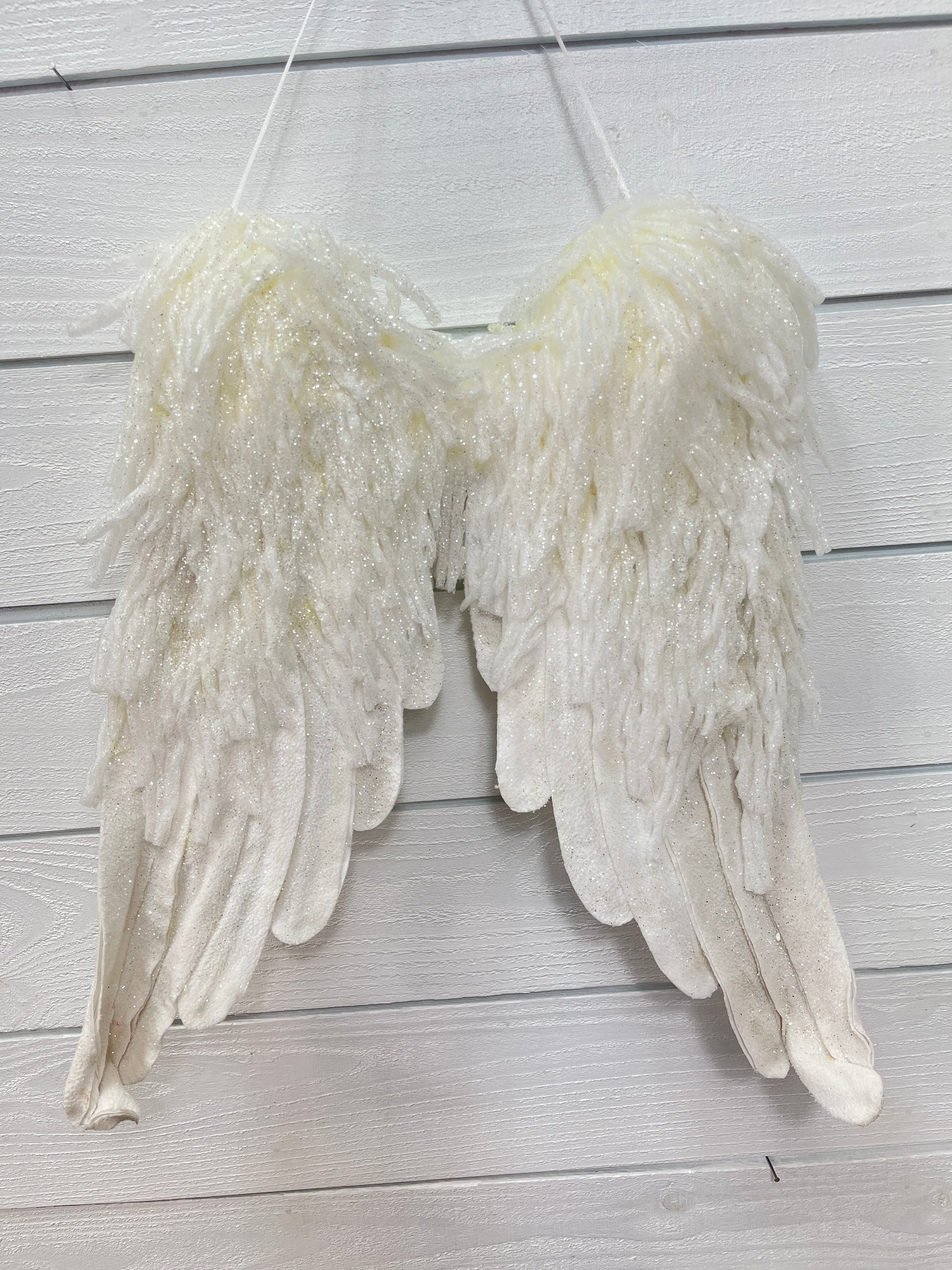 Hanging Fabric Frosty Angel Wings