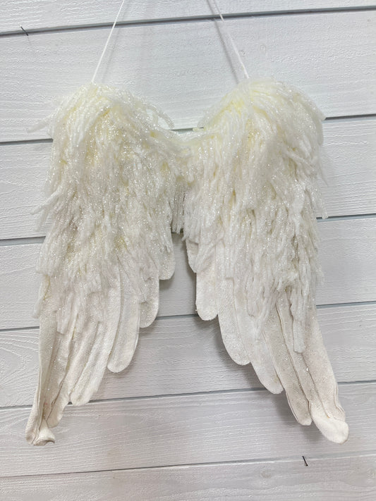 Hanging Fabric Frosty Angel Wings