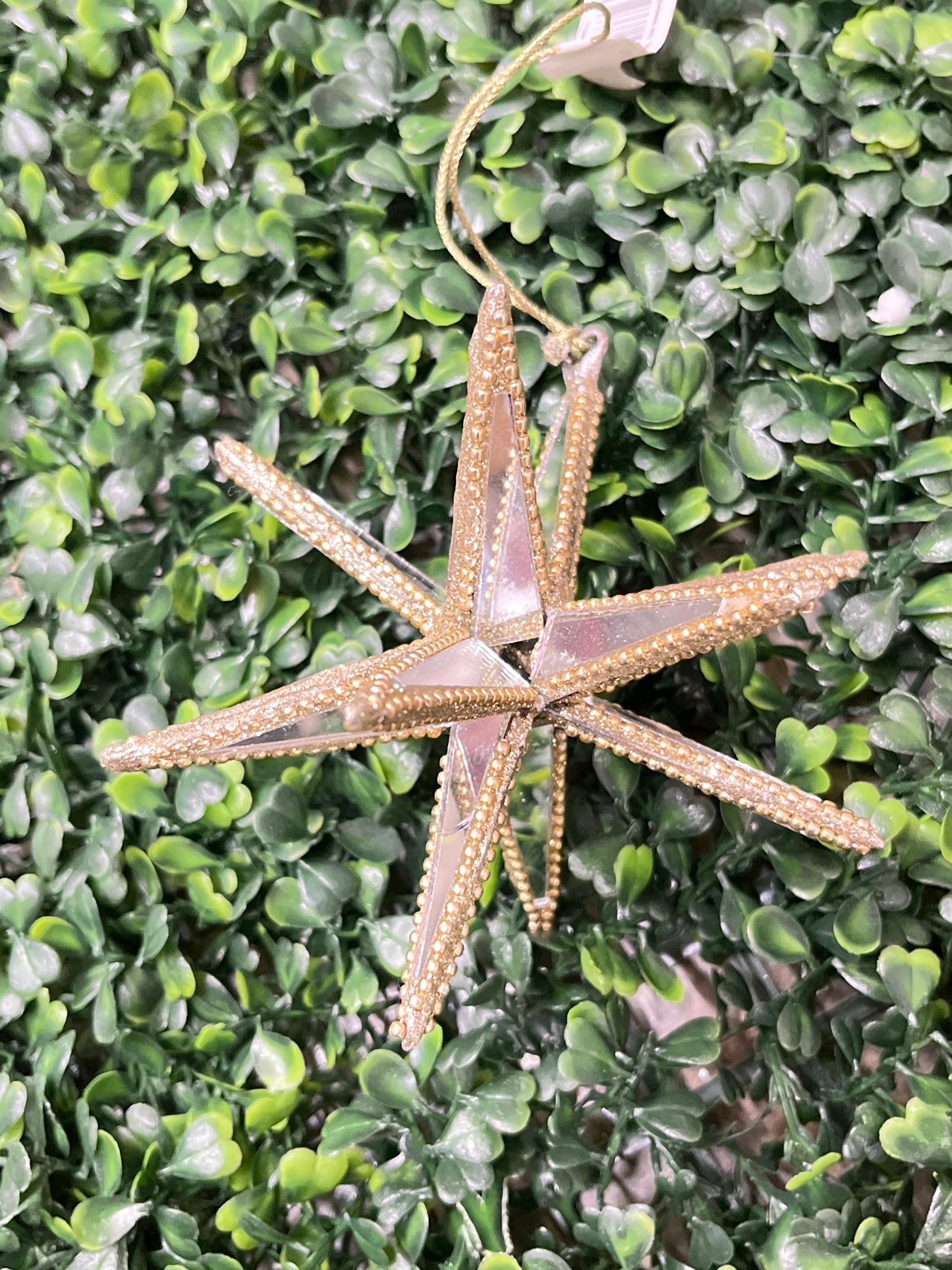 Gold Mirrored Starburst Ornament