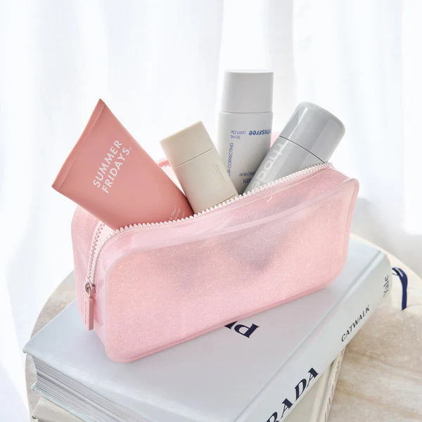 Case Mate Jelly Pouch Essential Bag- Ballet Pink Twinkle