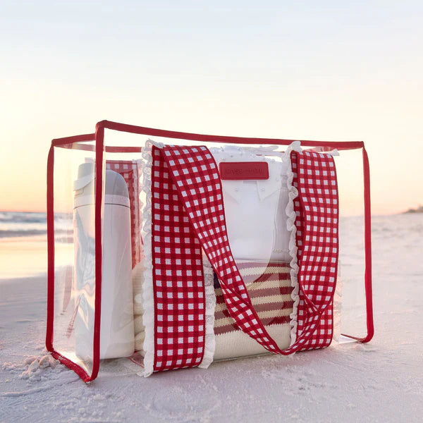 Case Mate Jelly Tote Bag- Gingham Eyelet Ruffle