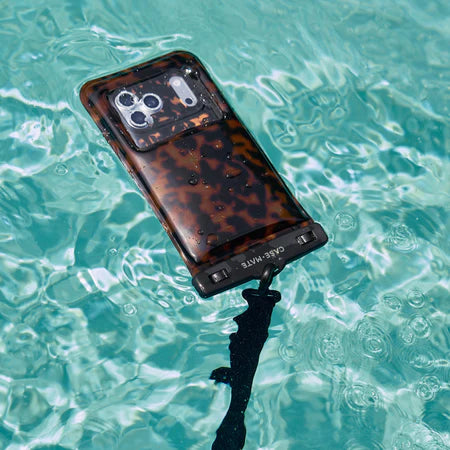 Case Mate Large Waterproof Floating Phone Pouch- Tortoiseshell