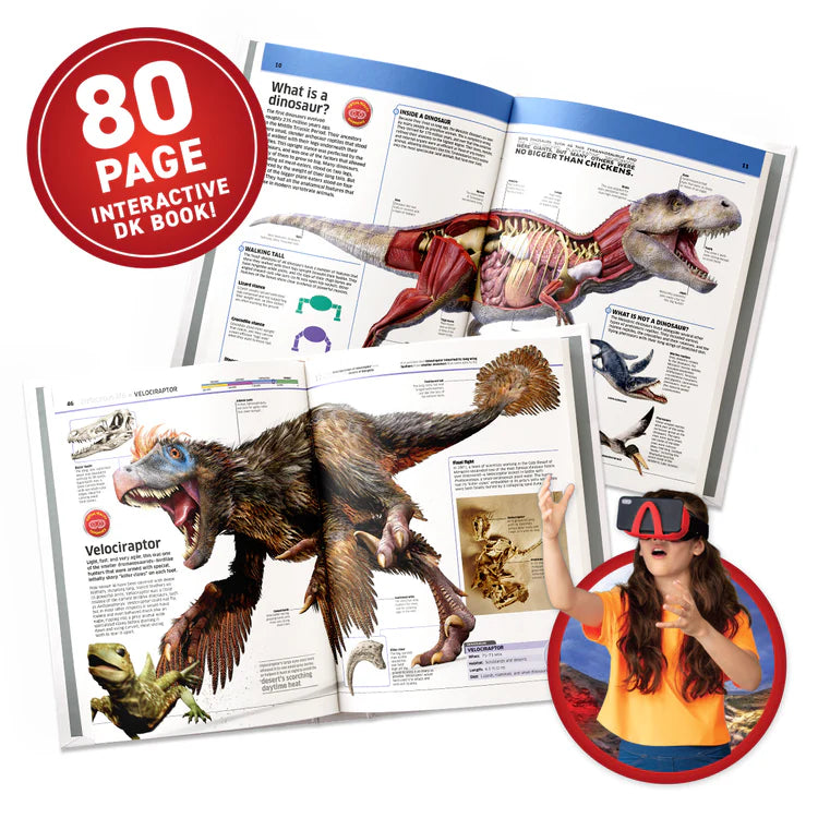 Virtual Reality Discovery Gift Set w/ DK Book- Dinosaurs!
