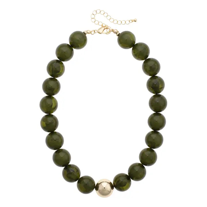 Canvas Marjorie Fall Beaded Necklace