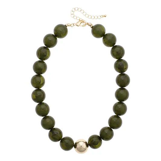 Canvas Marjorie Fall Beaded Necklace