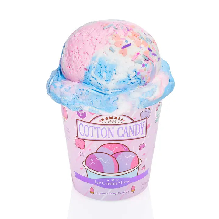 Cotton Candy Scented Ice Cream Pint Kawaii Slime