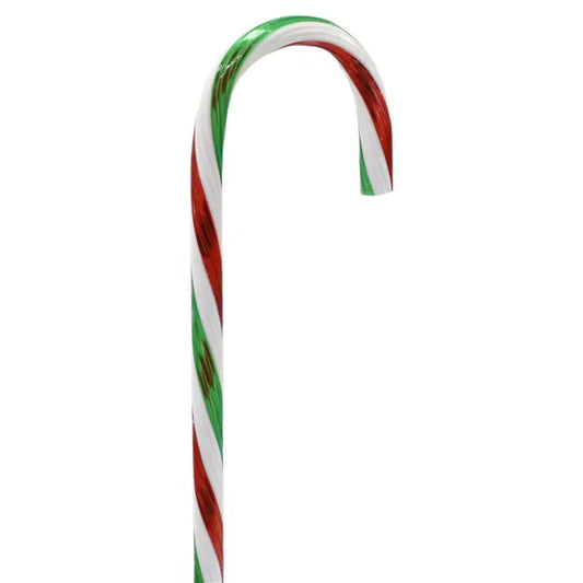 30" Acrylic Candy Cane Ornament - Red/Green/White