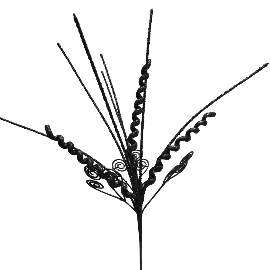 Wild Glitter Curl Twirl Spray - Black 28"